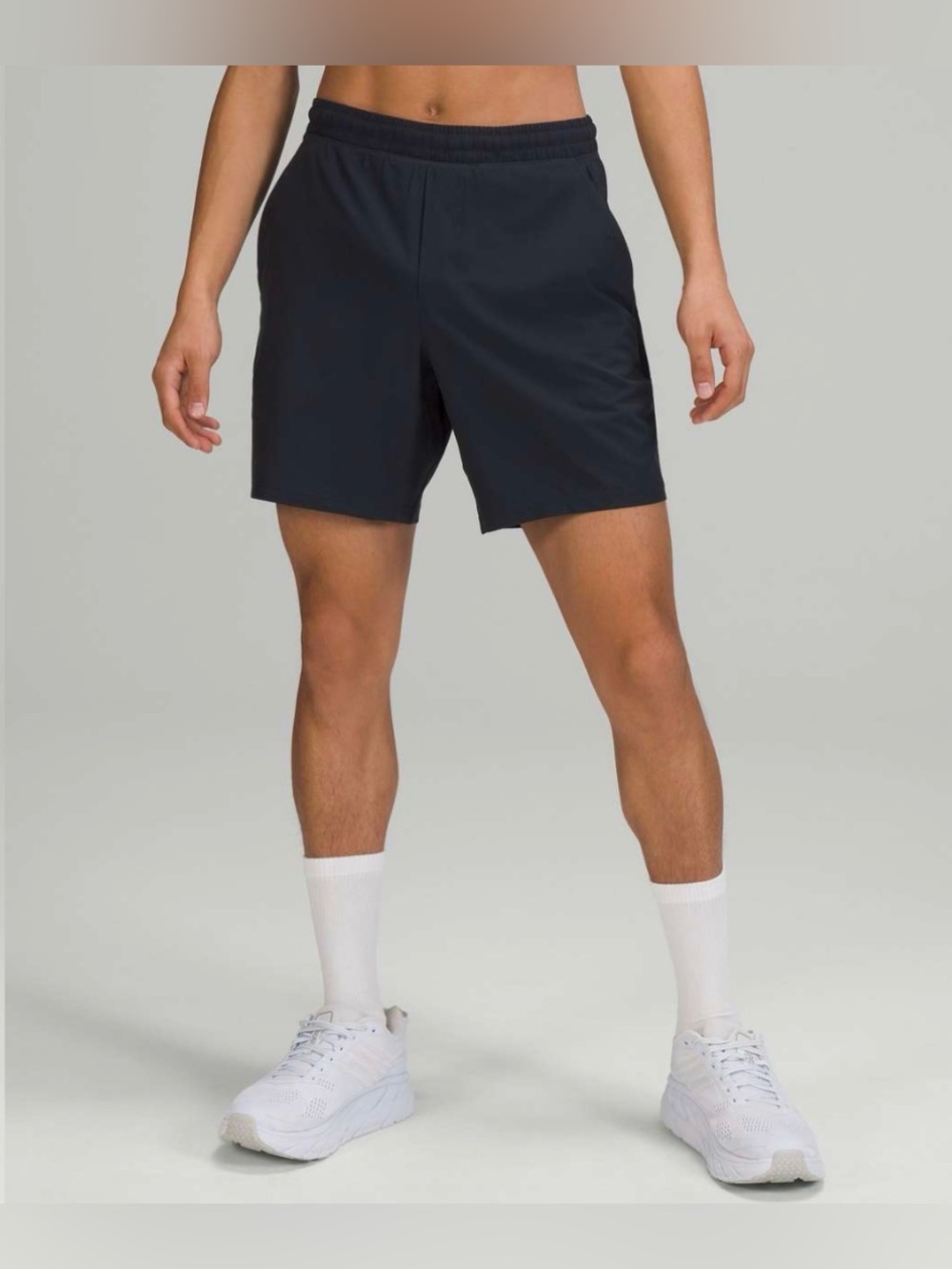 lululemon athletica Men's Pace Breaker Lined 7” Inseam Shorts Black Size Small